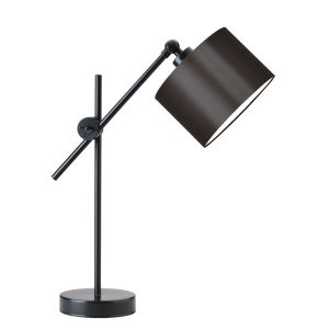 Lampka stołowa MALI regulowana metalowa – Czarny/ Brązowy 900235 Lampka stołowa MALI regulowana metalowa – Czarny/ Brązowy 900235