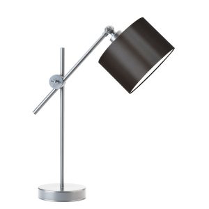 Lampka stołowa MALI regulowana metalowa – Srebrny/ Brązowy 900253 Lampka stołowa MALI regulowana metalowa – Srebrny/ Brązowy 900253