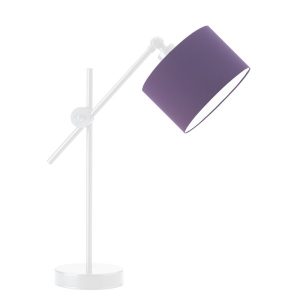 Lampka stołowa MALI z regulacją klosza – Biały/ Fioletowy 900242 Lampka stołowa MALI z regulacją klosza – Biały/ Fioletowy 900242
