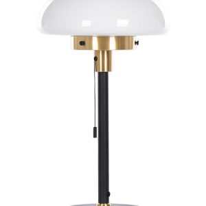 Lampka stołowa nocna 55 cm czarna metalowa 60913 Lampka stołowa nocna 55 cm czarna metalowa 60913