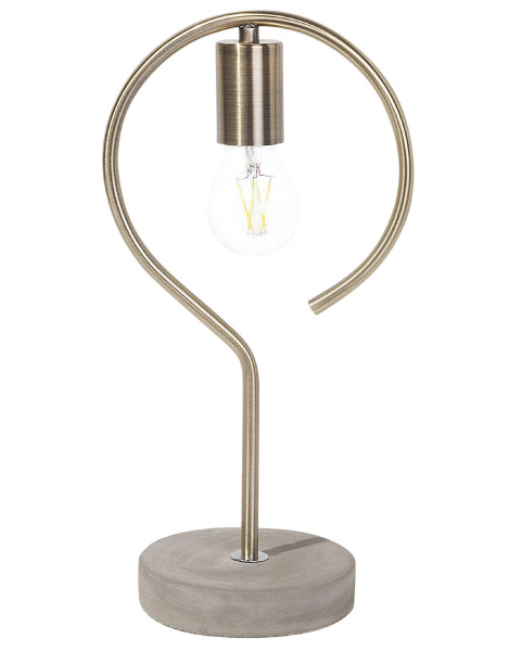 Lampka stołowa nocna metalowa mosiężna 60992