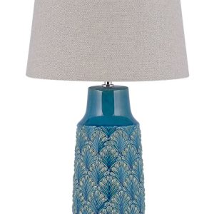 Lampka stołowa nocna wzory 55cm niebieska 60932 Lampka stołowa nocna wzory 55cm niebieska 60932