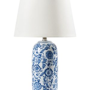 Lampka stołowa procelanowa podstawa w kwiaty 537397