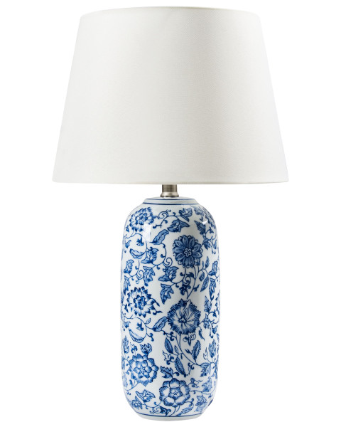 Lampka stołowa procelanowa podstawa w kwiaty 537397