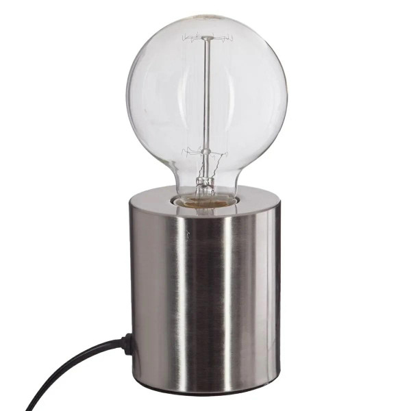 Lampka stołowa Saba srebrna lampa biurkowa nocna 11 cm 410421