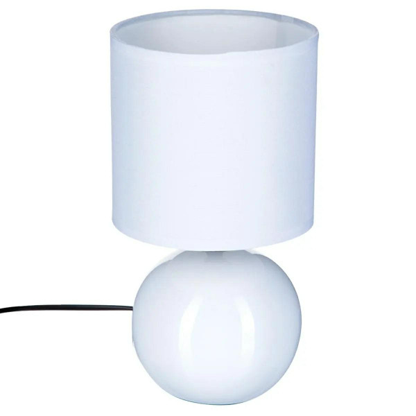 Lampka stołowa Timeo biała 25x13 cm biurkowa ceramika połysk 931768
