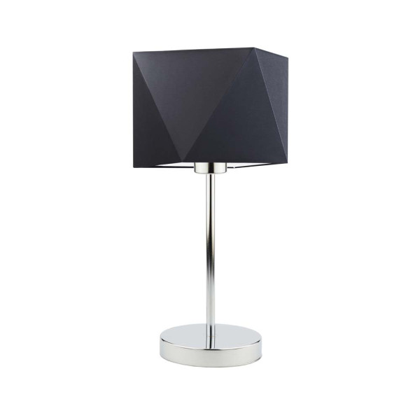 Lampka stołowa WUHU metal Chrom/ Czarny 939725