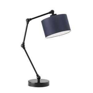 Lampka stołowa z regulacją ASMARA Czarny – Granatowy 872279