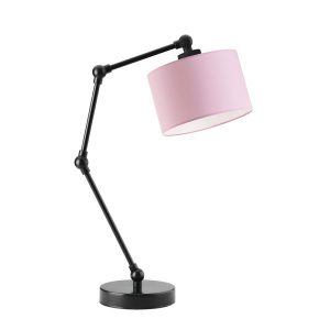 Lampka stołowa z regulacją ASMARA Czarny – Jasny Różowy 872307