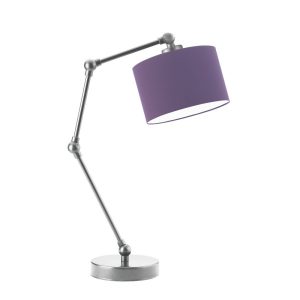 Lampka stołowa z regulacją ASMARA Srebrny – Fioletowy 872289 Lampka stołowa z regulacją ASMARA Srebrny – Fioletowy 872289