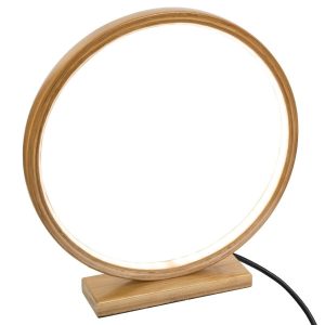 LAMPKA z taśmą LED Stela BAMBUSOWA okrągła 438621