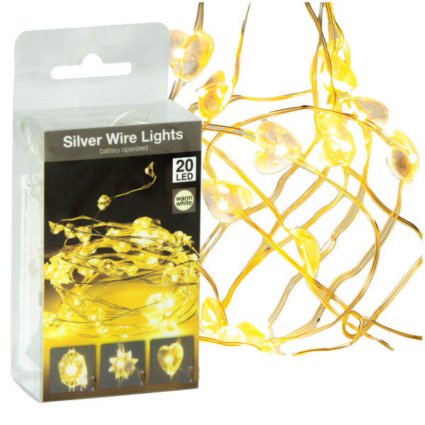 Lampki 20 Led Na Baterie Dekoracja Na Boże Narodzenie 95 Cm 373366