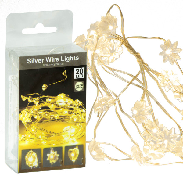 Lampki 20 Led Na Baterie Dekoracja Na Boże Narodzenie 95 Cm 373357