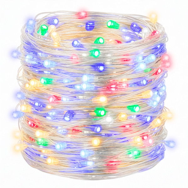 Lampki choinkowe 10 LED druciki mikro na baterie 347139