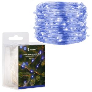 Lampki choinkowe 100 LED druciki mikro na baterie 335926 Lampki choinkowe 100 LED druciki mikro na baterie 335926