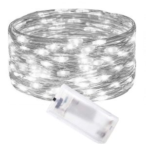 Lampki choinkowe 100 LED druciki mikro na baterie 335938 Lampki choinkowe 100 LED druciki mikro na baterie 335938