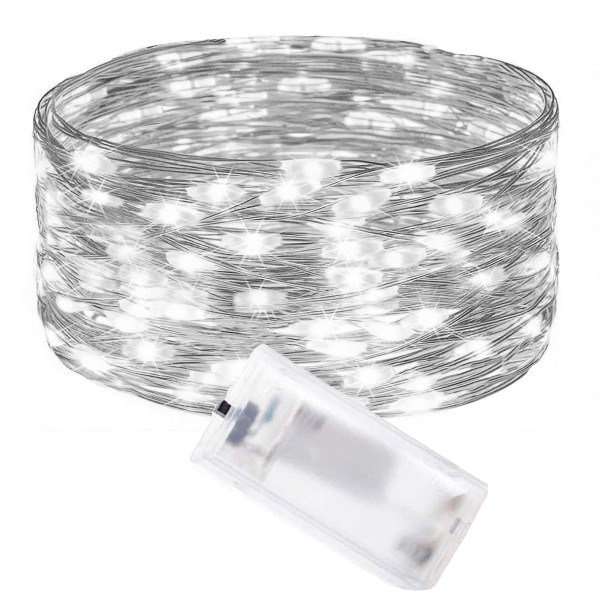 Lampki choinkowe 100 LED druciki mikro na baterie 335938