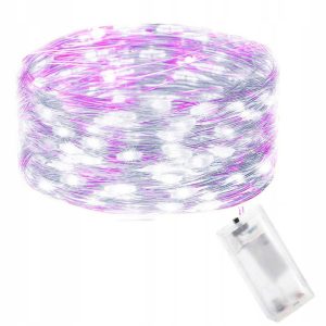 Lampki choinkowe 100 LED druciki mikro na baterie 335944 Lampki choinkowe 100 LED druciki mikro na baterie 335944