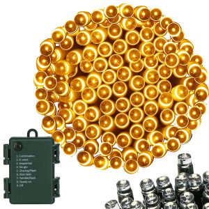 Lampki choinkowe 100 Led na baterie ciepły biały programator 335848 Lampki choinkowe 100 Led na baterie ciepły biały programator 335848