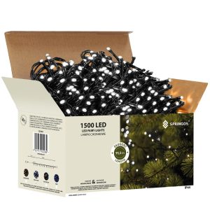 Lampki choinkowe 1500 Led biały zimny 121,5 m oświetlenie IP44 335986 Lampki choinkowe 1500 Led biały zimny 121,5 m oświetlenie IP44 335986