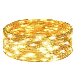 Lampki choinkowe 30 LED druciki na baterie biały ciepły 347138 Lampki choinkowe 30 LED druciki na baterie biały ciepły 347138