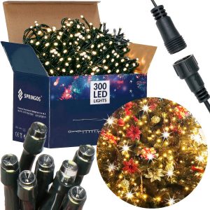 Lampki choinkowe 300 led biały ciepły, flash biały zimny 25,5 m 335951 Lampki choinkowe 300 led biały ciepły, flash biały zimny 25,5 m 335951