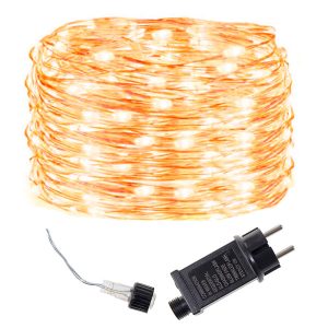 Lampki choinkowe 300 led druciki na prąd biały ciepły 373158 Lampki choinkowe 300 led druciki na prąd biały ciepły 373158