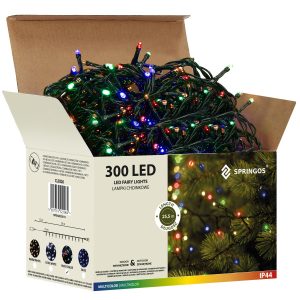 Lampki choinkowe 300 led multikolor 25,5 m oświetlenie IP44 336054 Lampki choinkowe 300 led multikolor 25,5 m oświetlenie IP44 336054