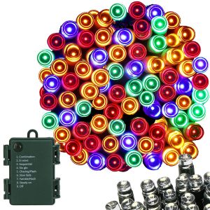 Lampki choinkowe 50 Led na baterie multikolor programator 325047