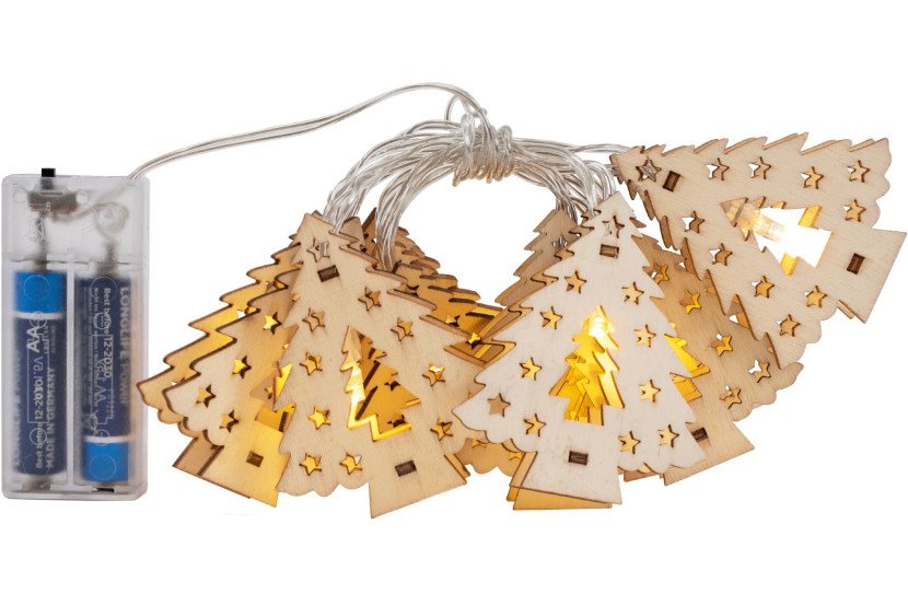 Lampki choinkowe Girlanda LED drewniane choinki CD009 381970