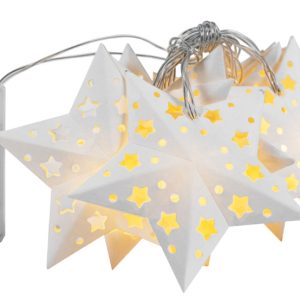 Lampki choinkowe Girlanda LED papierowe gwiazdy CD008 381969 Lampki choinkowe Girlanda LED papierowe gwiazdy CD008 381969