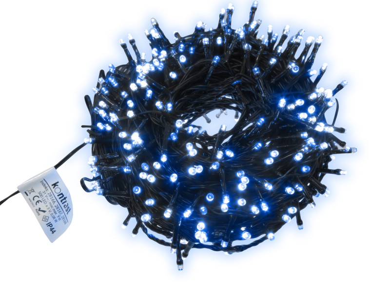 Lampki choinkowe zewnętrzne wewnętrzne 500 LED świąteczne IP44 biały zimny 807486