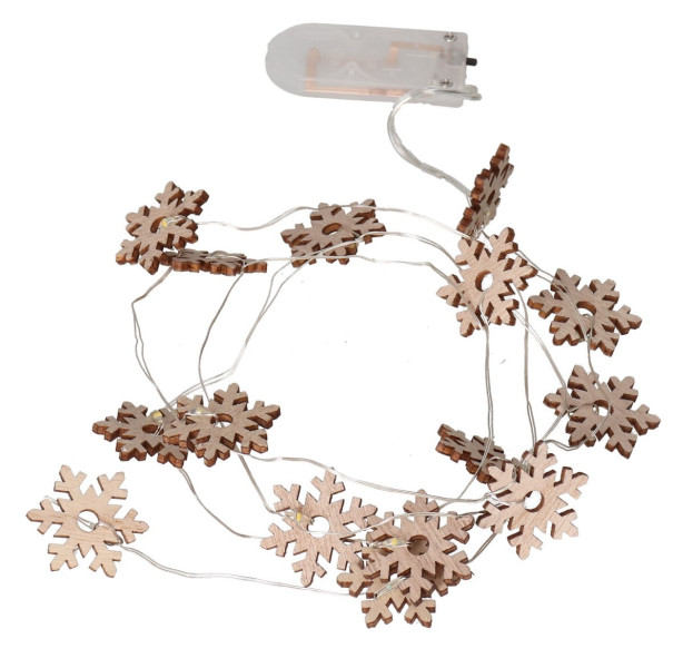 Lampki Led Na Choinkę Drucik Na Baterię Śnieżynki 802527