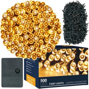 Lampki świąteczne 500 Led biały ciepły 34,5 m oświetlenie 336146 Lampki świąteczne 500 Led biały ciepły 34,5 m oświetlenie 336146