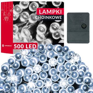 Lampki świąteczne 500 Led biały zimny 34,5 m oświetlenie 336142 Lampki świąteczne 500 Led biały zimny 34,5 m oświetlenie 336142