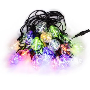 Lampki żarówki 20 Led oświetlenie zewnętrzne girlanda 13 m multikolor 812374 Lampki żarówki 20 Led oświetlenie zewnętrzne girlanda 13 m multikolor 812374