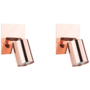 Lampy ścienne kinkiet regulowane miedziane 60309