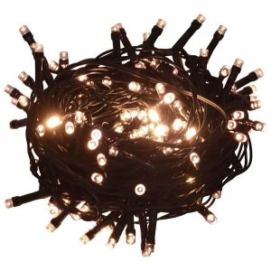 Łańcuch lampek LED Ciepła biel 15 m vidaXL 402139