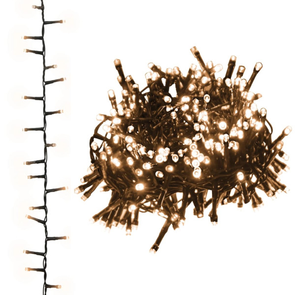 Łańcuch lampek LED Warm white and dark green 45 m vidaXL 402114
