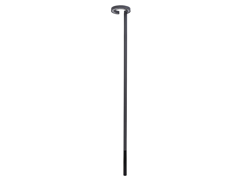 Latarnia ogrodowa Pole LED aluminiowa szara 32596