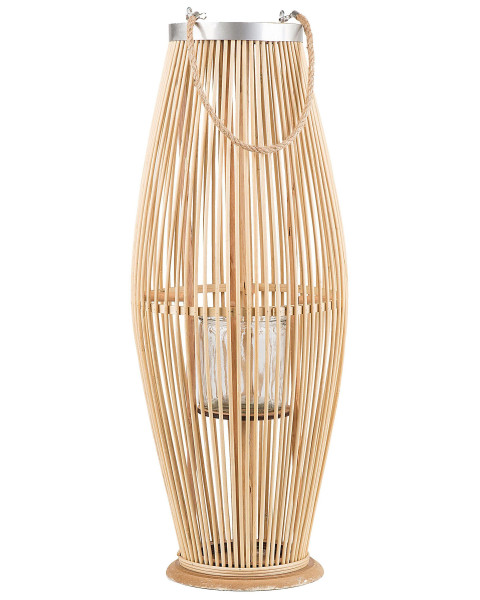 Latarnia TAHITI Drewno bambusowe 72 cm Naturalny 137712