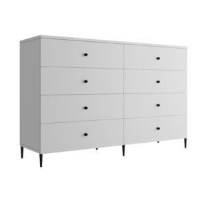 Lavre 2 8S Komoda Biały Mat 150X96,5X42Cm 939752 Lavre 2 8S Komoda Biały Mat 150X96,5X42Cm 939752
