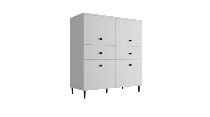 Lavre 4D2S Komoda Biały Mat 100X103X42Cm 939754