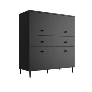 Lavre 4D2S Komoda Czarny Mat 100X103X42Cm 939757 Lavre 4D2S Komoda Czarny Mat 100X103X42Cm 939757