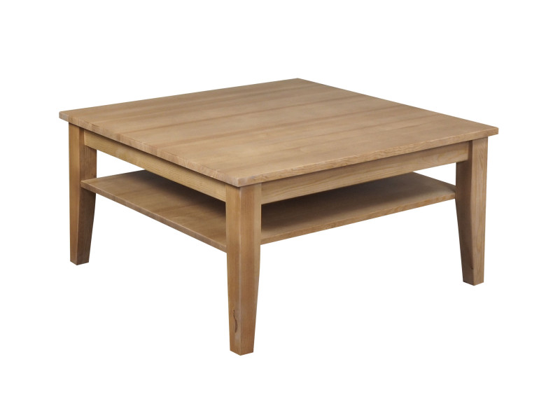 Ława 100x100 z drewna litego GRANDS, kolor dębowy 266802