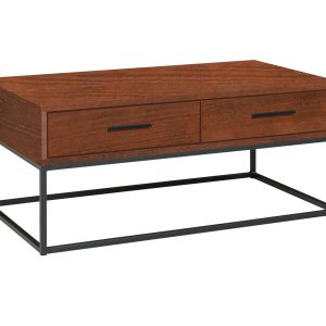 Ława 120 cm Sydney I drewniana loft 4 szuflady, kolor kasztan 670024 Ława 120 cm Sydney I drewniana loft 4 szuflady, kolor kasztan 670024