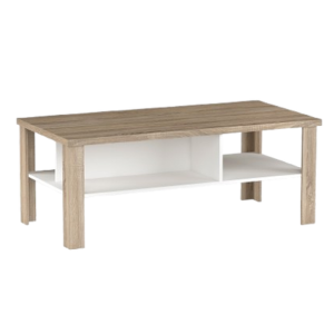 Ława 120 DĄB SONOMA-BIAŁY minimalistyczna i elegancka 960942 Ława 120 DĄB SONOMA-BIAŁY minimalistyczna i elegancka 960942