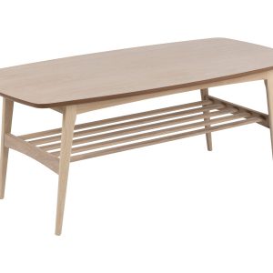 Ława Arco wood 120 cm z półką, dąb bielony 770478 Ława Arco wood 120 cm z półką, dąb bielony 770478