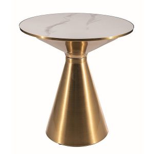 Ława ARIES 50×50 biały marmur/złota 840867 Ława ARIES 50×50 biały marmur/złota 840867