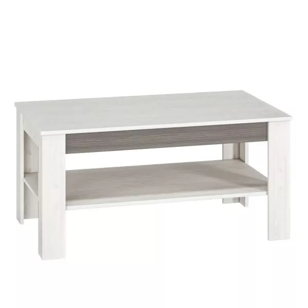 Ława BIANKA 114x67 sosna śnieżna/szary 409003